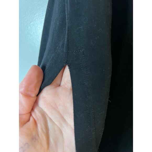 Eileen Fisher Black Short Sleeve Side Slit Tunic Sz M - Picture 6 of 7